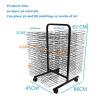 ZFUCMAYL Art Drying Rack,Classroom Drying Rack,Metal Drawing Paper Drying Rack,Space Saving Suitable for Classrooms Studio and Homes(Specification:50th Tiers) view 2