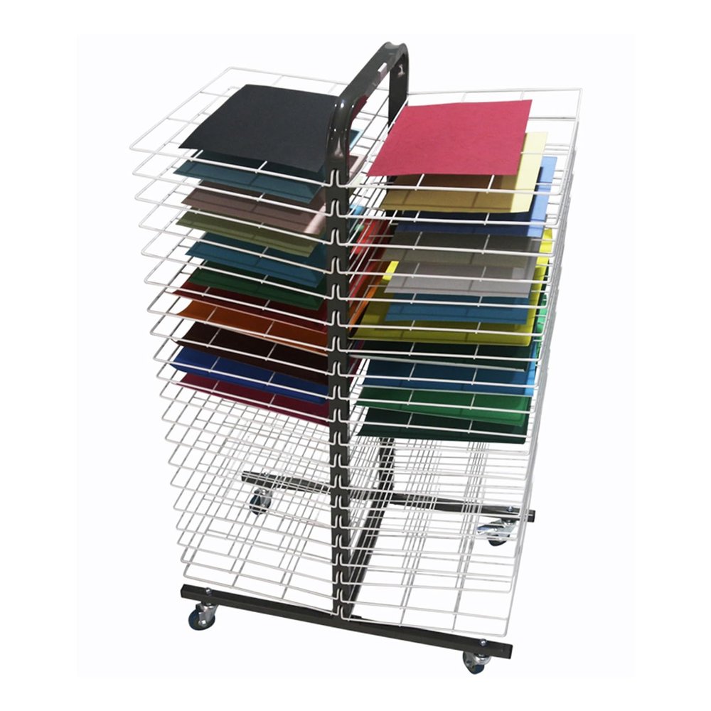 ZFUCMAYL Art Drying Rack,Classroom Drying Rack,Floor-Standing Drawing Paper Drying Rack,40th Tiers Space Saving Suitable for Classrooms Offices and Homes