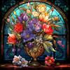 Sewnsty 14CT Stamped Cross Stitch Kits for Adults Clearance Cross Stitch Patterns Flowers Needlepoint Kit (Flowers 15) view 1