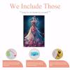 NSUAJOF Flower Fantasy Dress Diamond Painting Kits 5D Full Round Drill - Adult Beginner's Primary Wedding Dress DIY Painting, for Home Wall Decor & Gifts for Family and Friends 12x16 Inch view 3