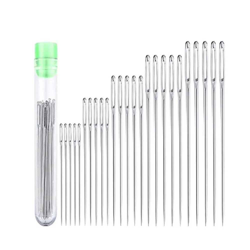 BREAKA Large Eye Stitching Needles DIY Big Eye Hand Sewing Needles Cross Stitch Needle Embroidery Tools Home Sewing Tools Leather Pin (Color : No.9)