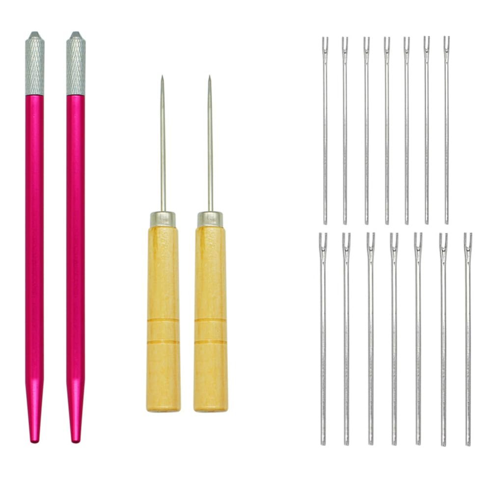 BFLCTTBD Reroot Rehair Tool Holder Knitting Needles for Hair Doll Making Supplies Accessories Professional Doll Hair Rerooting Tool