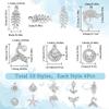 SUNNYCLUE 40Pcs 10 Styles Sea Animal Charms Silver Ocean Charms Bulk Alloy Rhinestone Sea Life Fish Starfish Seashell Animals Charm for Jewelry Making Charms Necklace DIY Crafts Earring Crafts Women view 2