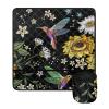 GLENLCWE Hummingbird Sunflower Flower Sewing Machine Pad for Table,Sewing Machine Muffling Mats with 4Pockets,Durable Sewing Machine Dust Cover Non Slip Pads Washable view 1
