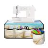 GLENLCWE Hawaiian Starfish on Beach Sewing Machine Pad Mats for Table,Modern Sewing Machine Mats Organizer with Pockets Non Slip Table Organizer Masts for Sewing Machine view 2