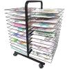 THEGA Double Sided Drying Rack - Art Drying Rack, 26-Shelf Mobile Drying Painting Racks, Metal Artwork Storage Display Rack, Mobile Metal Art Storage Rack, Paint Drying Rack view 4
