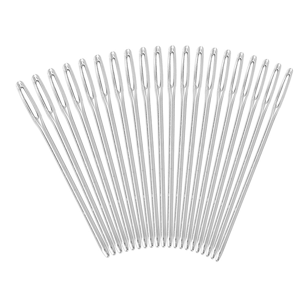 20PCS Large-Eye Blunt Needles, Stainless Steel Yarn Knitting Needles, Sewing Needles Darning Needle, Tapestry Needles for Yarn Easy Thread Needles for Sewing Embroidery 52mm Length