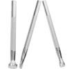 EXCEART 3pcs Leather Stamping Mold Kit Professional Metal Stamping Tools for Leather Crafting Includes Handle for Keychains Belts and Bookmarks view 1