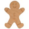 Wood Gingerbread Man Cutout 10-inch, Pack of 3 Unfinished Classroom Christmas Decorations for Crafts & Party Dcor, by Woodpeckers view 1