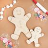 Wood Gingerbread Man Cutout 10-inch, Pack of 3 Unfinished Classroom Christmas Decorations for Crafts & Party Dcor, by Woodpeckers view 4