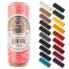 Gudebrod Waxed Thread 3ply Made in USA 500ft (152.4m) Spool 0.38mm (0.015in), Pink view 1