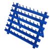 NW Colorful Wooden Thread Holder Sewing & Embroidery Rack with Hanging Hooks (Blue #2) view 4