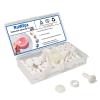 RuWfpz Doll Joints for Amigurumi Crochet 15mm 5/8" - 20 Set Plastic Toy Safety Joints for Stuffed Animals, White Movable Amigurumi Crafts Teddy Bear Joints for Arm Leg Neck view 1