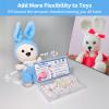 RuWfpz Doll Joints for Amigurumi Crochet 15mm 5/8" - 20 Set Plastic Toy Safety Joints for Stuffed Animals, White Movable Amigurumi Crafts Teddy Bear Joints for Arm Leg Neck view 4