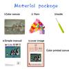 Mandala Butterfly Latch Hook Rectangle Rug Kits for Adults Needle Crochet Yarn Embroidery Carpet Hook and Latch Kit Floor Mat Tapestry Christmas Home Decoration 52x38cm(1) view 2