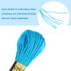 HARFINGTON 24 Skeins Embroidery Floss 8m Each Egyptian Long Fiber Cotton Cross Stitch Thread 26S/2x6 for Embroidery Projects Bracelet, Clear Blue view 4