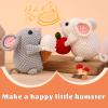 Kogyxe Beginners Crochet Kit, Amigurumi Crocheting Animals Kits w Step-by-Step Video Tutorials, Crochet Starter Kit Knitting Starter Pack for Adults Beginners, 2 Hamster Family (40%+ Yarn Content) view 2