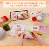 Kogyxe Beginners Crochet Kit, Amigurumi Crocheting Animals Kits w Step-by-Step Video Tutorials, Crochet Starter Kit Knitting Starter Pack for Adults Beginners, 2 Hamster Family (40%+ Yarn Content) view 3