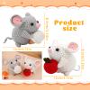 Kogyxe Beginners Crochet Kit, Amigurumi Crocheting Animals Kits w Step-by-Step Video Tutorials, Crochet Starter Kit Knitting Starter Pack for Adults Beginners, 2 Hamster Family (40%+ Yarn Content) view 4