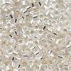 3 Pack - 21 Grams - Miyuki Delica Seed Beads, Size 11/0, Silver Lined Crystal DB041-3 Tubes of 7 Grams Each view 1