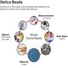 3 Pack - 21 Grams - Miyuki Delica Seed Beads, Size 11/0, Silver Lined Crystal DB041-3 Tubes of 7 Grams Each view 3