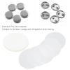 100Pcs Badge Film, Clear Film for Round Badge Button, Transparent Badge Protective Film, Transparent Film for Badge Maker Machine Clip Pin Button Parts, DIY Button Maker (58MM) view 2