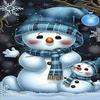 RMSGOZO DIY Cartoon Blue Snowman Diamond Painting 16X16 Inch - Christmas Diamond Painting Kits for Adults & Children, Full Circle Diamond Dots Art Kits for Room Decor Children's Room Decor Gifts view 1