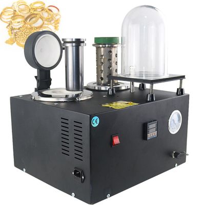 MLYYYDSS Gold Melting Furnace Vacuum Casting Machine 2L High Temperature Refining Jewelry Casting Tool with Bell and Graphite Crucible,3kg-110V