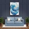 Needlepoint Kits 14CT Counted Cross Stitch Kits for Adults Advanced Scenery Sea Wave Easy Stamped Cross Stitch Kits for Adults Beginners (Beautiful Scenery 6) view 2