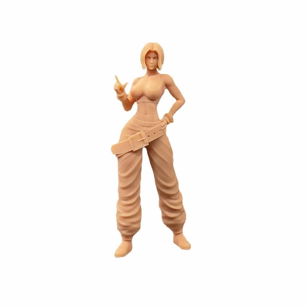 ZEDACAKAI 1/72 Figure Anime Female Boxer Character Gorgeous Costumes Model Miniature Scene GK Need to Be Colored by Yourself-No6