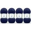 Angora Love (4-Skeins Pack) 20% Wool 80% Acrylic - Wool Yarn for Crocheting - Lace Weight #1 Fingering & Socks Yarn (4 x 3.52 oz) / (4 x 601 Yds) - Navy Blue view 1
