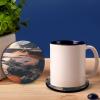 50 PCS Sublimation Coasters Blanks Bulk, 4x4 Inch Round Blank Cup Mat Rubber for Sublimation Transfer Heat Press Printing DIY Crafts view 4
