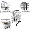 Art Drying Rack Painting Craft Artwork Canvas Storage, Drying Racks,5 Sizes Mobile Art Drying Rack, Classroom Studio Homeing Drying Rack for Kids, Artists, Double Sided Art Rack Storage Organizer on W view 3