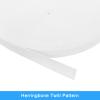 uxcell Twill Tape, 1Pcs 45 Yard x 15mm - Cotton Fabric Ribbon, Roll Herringbone Tape for Clothing, Accessories, Bags (White) view 3