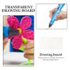 EXCEART 3D Pen Tracing Sheets 10pcs Reusable PVC Stencils Drawing Tool for 3D Printing Pen Clear Painting Plate 18x10cm view 2
