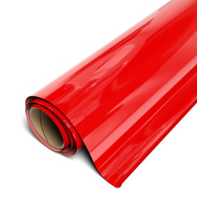 Siser EasyWeed EcoStretch Heat Transfer Vinyl, 11.8" x 50yd Roll (Bright Red) - Compatible with Siser, Cricut, Silhouette and Other Professional/Craft Cutters - CPSIA Certified