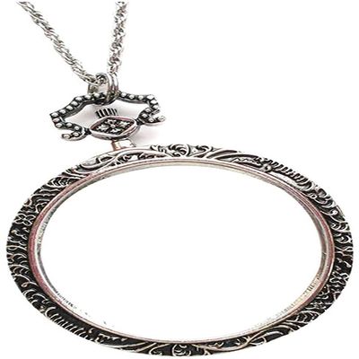 magnifying glass necklace for women Magnifying Glass Necklace Magnifying Glass Pendant Magnifying Glasses Pendant 6X Magnifying Glass Necklace Mini Portable Retro Pendant Magnifier Necklace HD Lens Gl