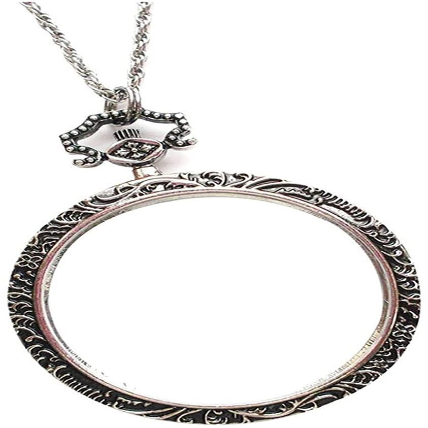 magnifying glass necklace for women Magnifying Glass Necklace Magnifying Glass Pendant Magnifying Glasses Pendant 6X Magnifying Glass Necklace Mini Portable Retro Pendant Magnifier Necklace HD Lens Gl
