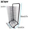 Art Drying Rack Flexible Shelves Mobile Cart Drying Racks,Art Drying Rack, 4 Sizes Mobile Art Drying Rack, Artist Gallery Portable Display Rack for Posters, Artwork, Prints, Canvas, Panels, Galleries, view 2