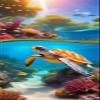 Yeefion Diamond Painting Kits for Adults,Turtles 5D DIY Diamond Art Kits Full Square Drill Embroidery Cross Stitch Crystal Rhinestone Gem Art for Home Wall Christmas Decorations Gift 20x40in YF-12798 view 1