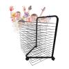 Art Drying Rack Mobile Metal Art Storage Rack 15Tier Art Drying Rack, Mobile Easel Suitable for Kindergarten Art School and Creative Studio,Barbed Wire Easel Suitable for A3K8 Paper,Gift for Children view 1