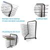 Art Drying Rack Mobile Metal Art Storage Rack 15Tier Art Drying Rack, Mobile Easel Suitable for Kindergarten Art School and Creative Studio,Barbed Wire Easel Suitable for A3K8 Paper,Gift for Children view 3