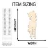 Unfinished Wood Swirly Unicorn Silhouette | DIY Mythical Craft Cutout | up to 46" DIY 46" / 1/2" view 2