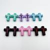 12Pcs Silicone Cross Beads Characters Focal Bead Mix Color Cross Shaped Focal Beads for Pens Keychain Making Bracelet Necklace DIY Crafts view 4