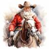 Sewnsty 14CT Stamped Cross Stitch Kits for Adults Clearance Counted Cross Stitch Patterns Santa Claus and Animal Horse Needlepoint Kits for Beginners (Santa Claus and Horse) view 1