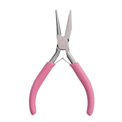 atcdfuw Concave Plier,1 Set DIY Jewelry Tool Round Nose Plier 5 Inches Looping Forming Plier Mini Jewellery Making Craft DIY Plier Tool Pink