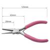 atcdfuw Concave Plier,1 Set DIY Jewelry Tool Round Nose Plier 5 Inches Looping Forming Plier Mini Jewellery Making Craft DIY Plier Tool Pink view 3