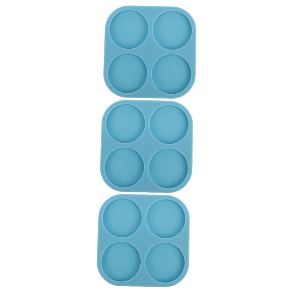 Lurrose 3pcs Creative Circle Round Silicone Mold for Epoxy Resin Jewelry Making Easy Demolding Reusable Compatible Various Materials for Crafts
