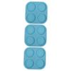 Lurrose 3pcs Creative Circle Round Silicone Mold for Epoxy Resin Jewelry Making Easy Demolding Reusable Compatible Various Materials for Crafts view 1
