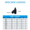 120 pcs Nickel Plated Tip Screws Pointed Cross Slot Leather Accessories 12 Sizes Black Belt Screws Include M2*3-M2*6, M2.5 * 3-M2.5 * 8, M3*3-M3*8 with 2mm Screwdriver for Belt Buckle Wallet Handbag view 2